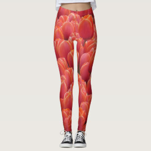 Het rode Gebied Legging van Tulpen