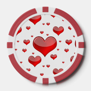 Het Rode Geest van de val (u kiest AchtergrondKleu Poker Chips