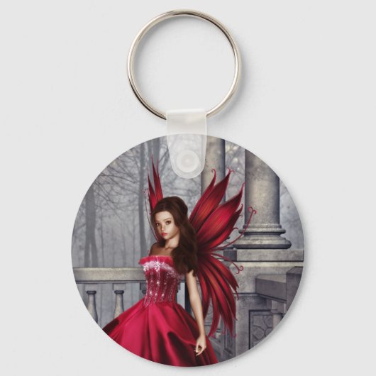 Het Rode Glamour Fairy Sleutelhanger (Voorkant)