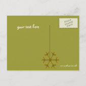 Het rode Groene Briefkaart van Kerstmis van het (Achterkant)