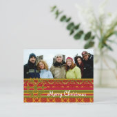 Het rode Groene Briefkaart van Kerstmis van het (Staand voorkant)