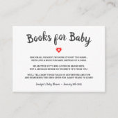 Het Rode Hart brengt een boek Baby shower Informatiekaartje (Voorkant)