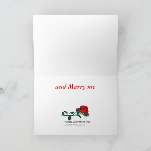 Het Rode Hart van de Valentijnsdag Feestdagen Kaart (Binnen)