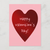 Het rode hart van de Valentijnsdag Feestdagenkaart (Voorkant)