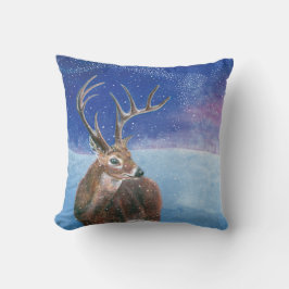 Het rode hert tijdens de winter kussen