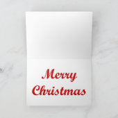 Het rode Hoge Elf van de Schoenen/van de Kerstman Feestdagen Kaart (Binnen)