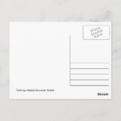 Het "Rode Huis", de haven van Spanje, het Briefkaa Briefkaart (Achterkant)