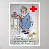 Het Rode Kruis helpt de baby's in Europa (US00153) Poster (Voorkant)
