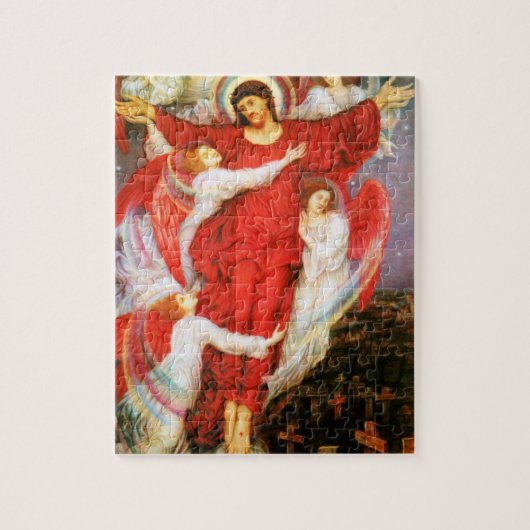 Het Rode Kruis (Kroatie van Jezus Christus) Legpuzzel (Verticaal)