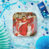 Het Rode Kruis (Kroatie van Jezus Christus) Papieren Bordje (Feest)