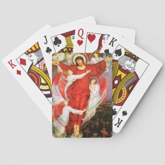 Het Rode Kruis (Kroatie van Jezus Christus) Pokerkaarten (Achterkant)