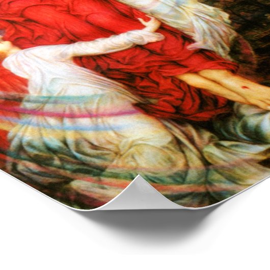 Het Rode Kruis (Kroatie van Jezus Christus) Poster (Hoek)