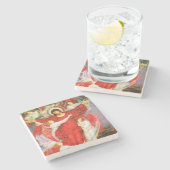 Het Rode Kruis (Kroatie van Jezus Christus) Stenen Onderzetter (Zijkant)