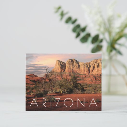 Het rode Land van de Rots Briefkaart (Staand voorkant)