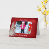 het rode lijst van de vakantiefoto met witte kaart (Gele Bloem)