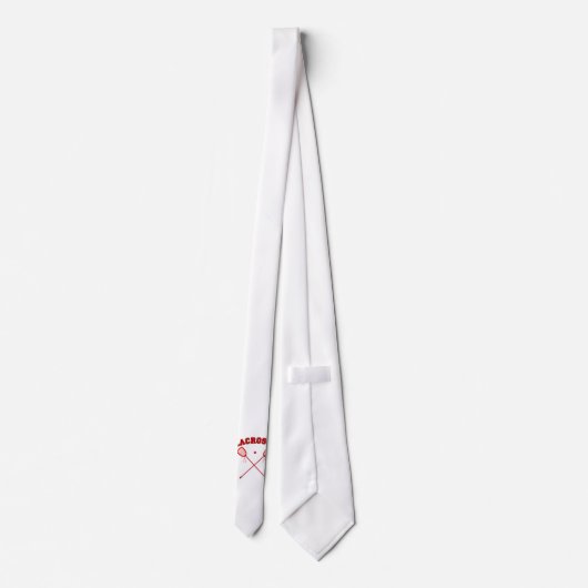 Het rode Logo van de Lacrosse Stropdas (Achterkant)