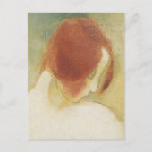 Het rode meisje, Helene Schjerfbeck Briefkaart (Voorkant)