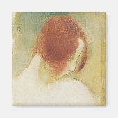 Het rode meisje, Helene Schjerfbeck Magneet (Voorkant)