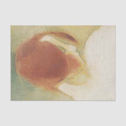 Het rode meisje, Helene Schjerfbeck Tissuepapier (Voorkant)