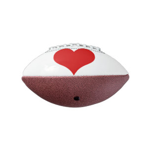Het rode MiniFootball van het Hart American Football