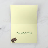 Het rode Moederdag van de Eekhoorn Kaart (Binnen)