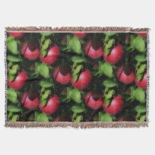 Het rode Patroon van de Kunst van de Natuur van Deken