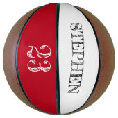 Het rode Persoonlijke Aantal van de Speler van de Basketbal (Verticaal)