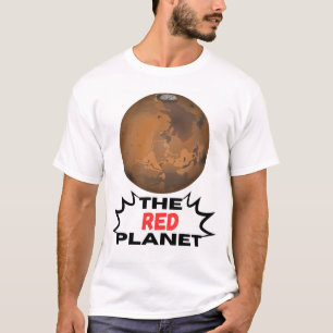 Het rode planeet Mars T-shirt – kosmische stijl