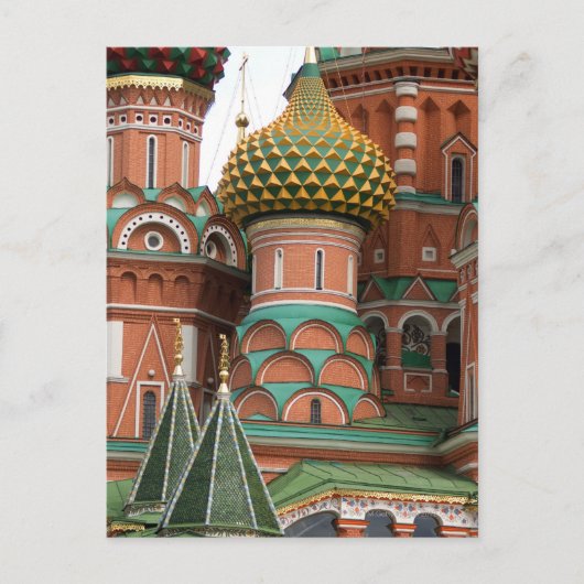 Het Rode Plein in Moskou, Rusland. Foto op een Briefkaart (Voorkant)