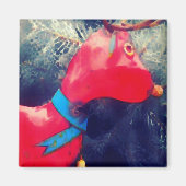 Het rode rendier magneet (Voorkant)