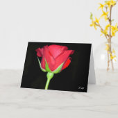 Het rode Rood nam toe Kaart (Gele Bloem)
