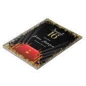 Het rode Tapijt Hollywood schittert het Zoete Boek Notitieboek (Linkerzijde)