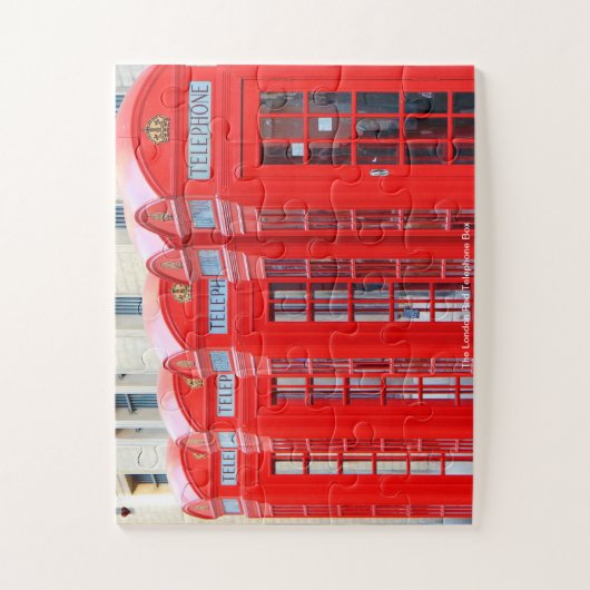 Het rode telefoonnet van Londen Legpuzzel (Verticaal)