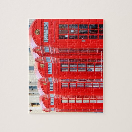 Het rode telefoonnet van Londen Legpuzzel (Verticaal)
