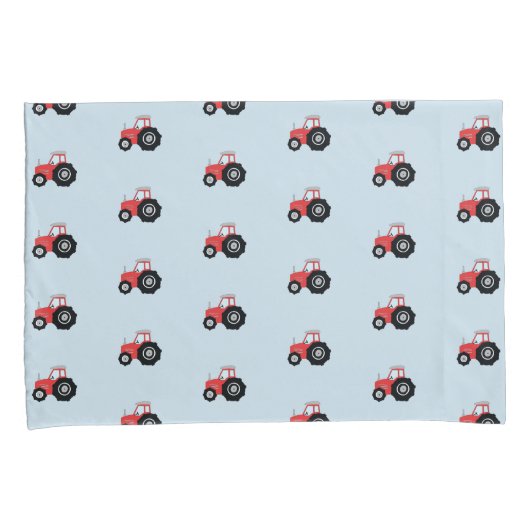 Het rode trekkerpatroon van de jongen met de naam kussensloop (Voorkant-Rechts)