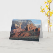 Het rode Uitzicht van de Rots Kaart (Gele Bloem)