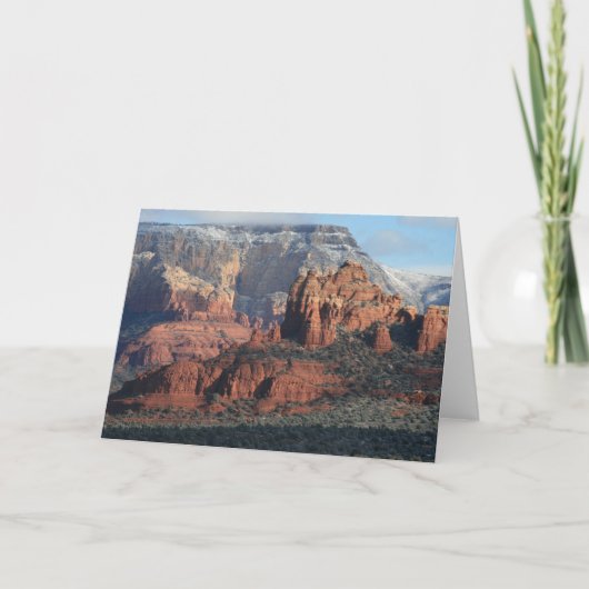 Het rode Uitzicht van de Rots Kaart (Voorkant)