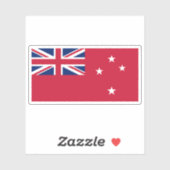 Het Rode Vaandel (Red Duster) van Nieuw-Zeeland Sticker (Vel)