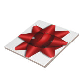 het rode van het de giftlint van de boogvakantie tegeltje (Zijkant)