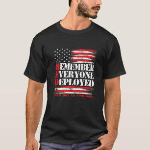 Het Rode Vrijdag Militaire Vrijdag Draag wij Red A T-shirt