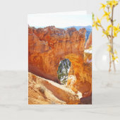 Het rode Wenskaart van Bogen Kaart (Gele Bloem)