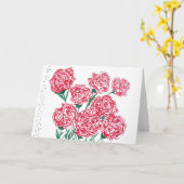 Het rode Wenskaart van Rozen Kaart (Gele Bloem)