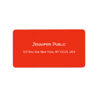 Het Rode Wit Adres van de Sjabloon van het Manuscr