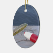 het rode witte blauw van het meer... keramisch ornament (Links)