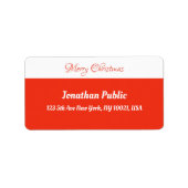 Het rode Witte Manuscript van de Sjabloon Merry ke Etiket (Voorkant)