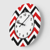 Het rode, Witte, Zwarte Grote Patroon van de Klok (Hoek)