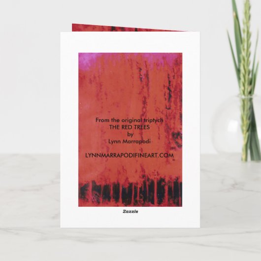 Het Rode Woud #2 Feestdagen Kaart (Achterkant)