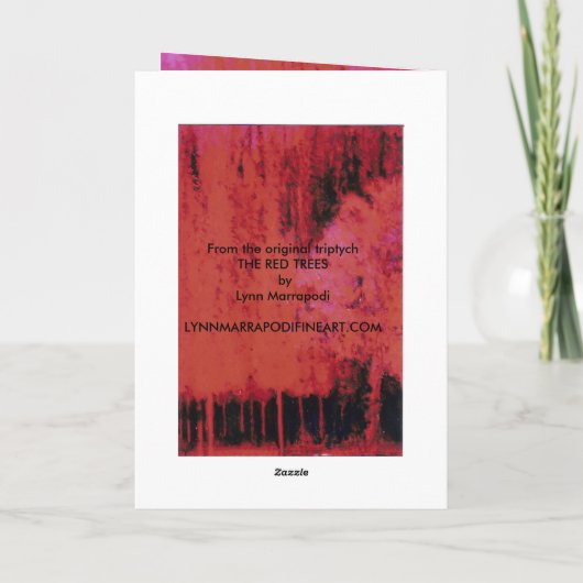 Het Rode Woud #3 Feestdagen Kaart (Achterkant)