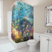 Het rode Zee Douchegordijn (In situ)