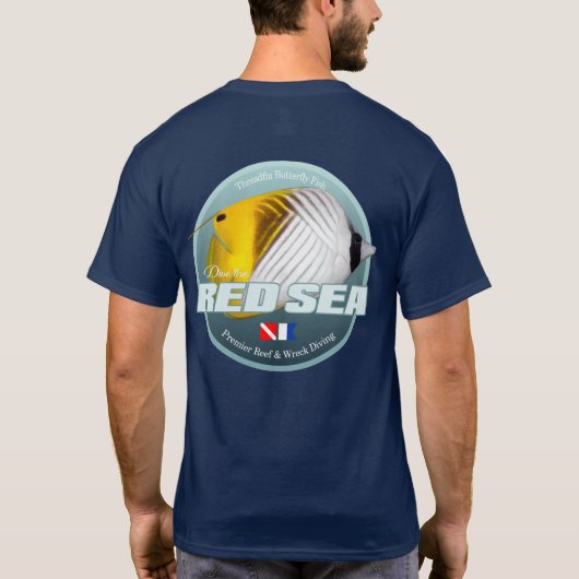 Het rode Zee duiken (DD2) T-shirt (Achterkant)